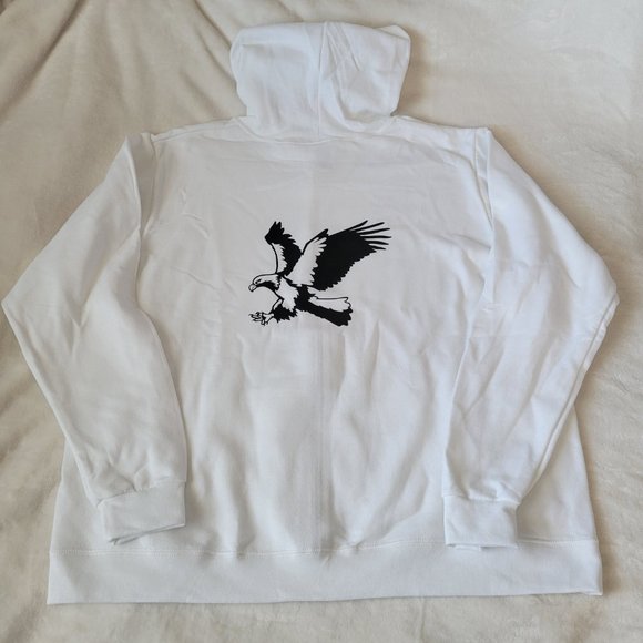Eagle Print Full Zip Hoodie - Picture 3 of 13